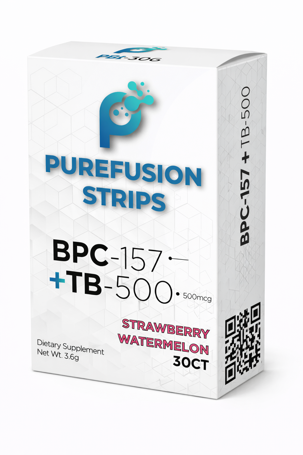 BPC-157 & TB-500 Dissolvable Strips – Strawberry Watermelon (30 Count)