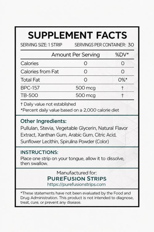 BPC-157 & TB-500 Dissolvable Strips – Strawberry Watermelon (30 Count)