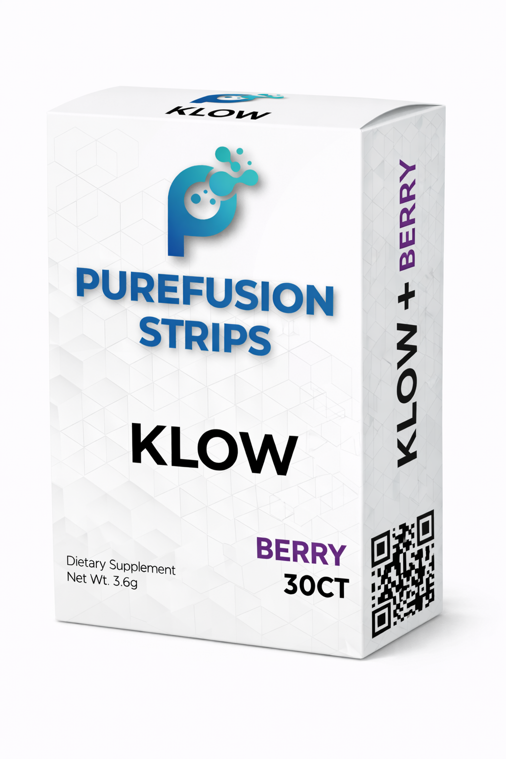 KLOW Dissolvable Strips – Berry (30 Count)